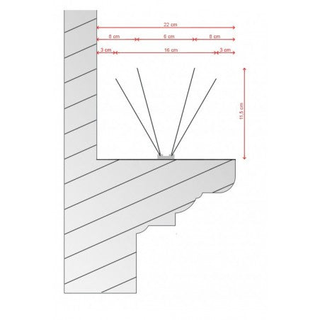 Stainless steel spike system for bird deterrence (10 m)