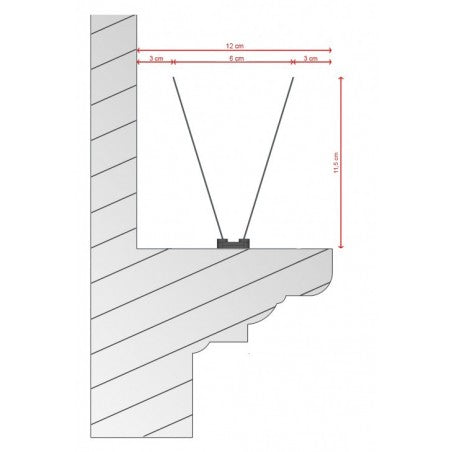 Stainless steel spike system for bird deterrence (10 m)