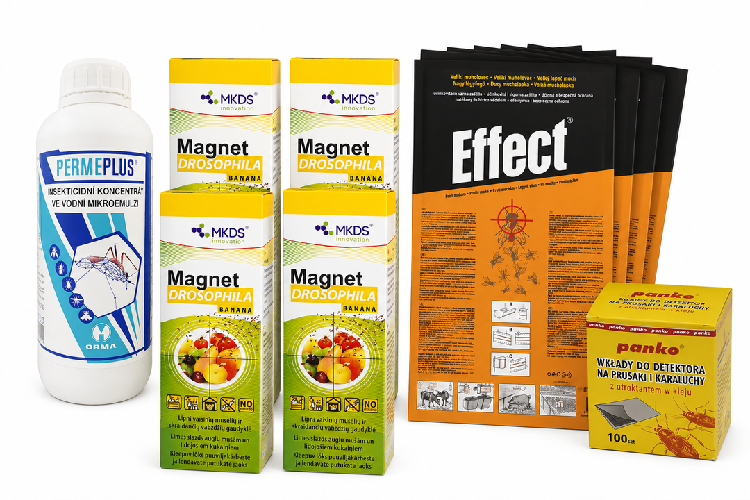 Professional fly control kit for premises