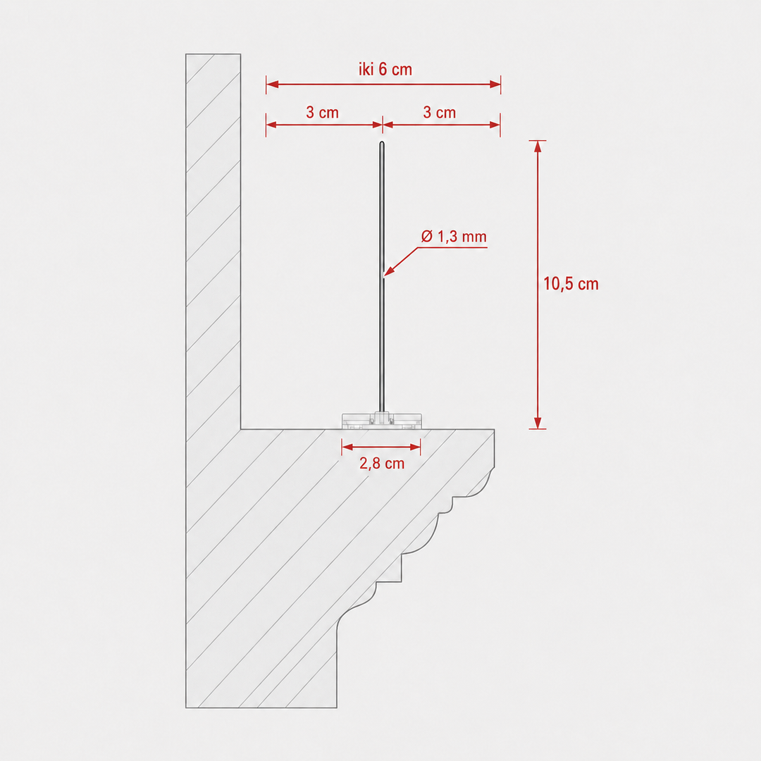 100% Stainless Steel Spike System for Bird Repellent (10 m)