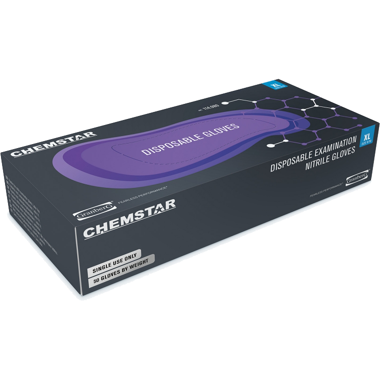 Disposable nitrile gloves GRANBERG 980, purple 