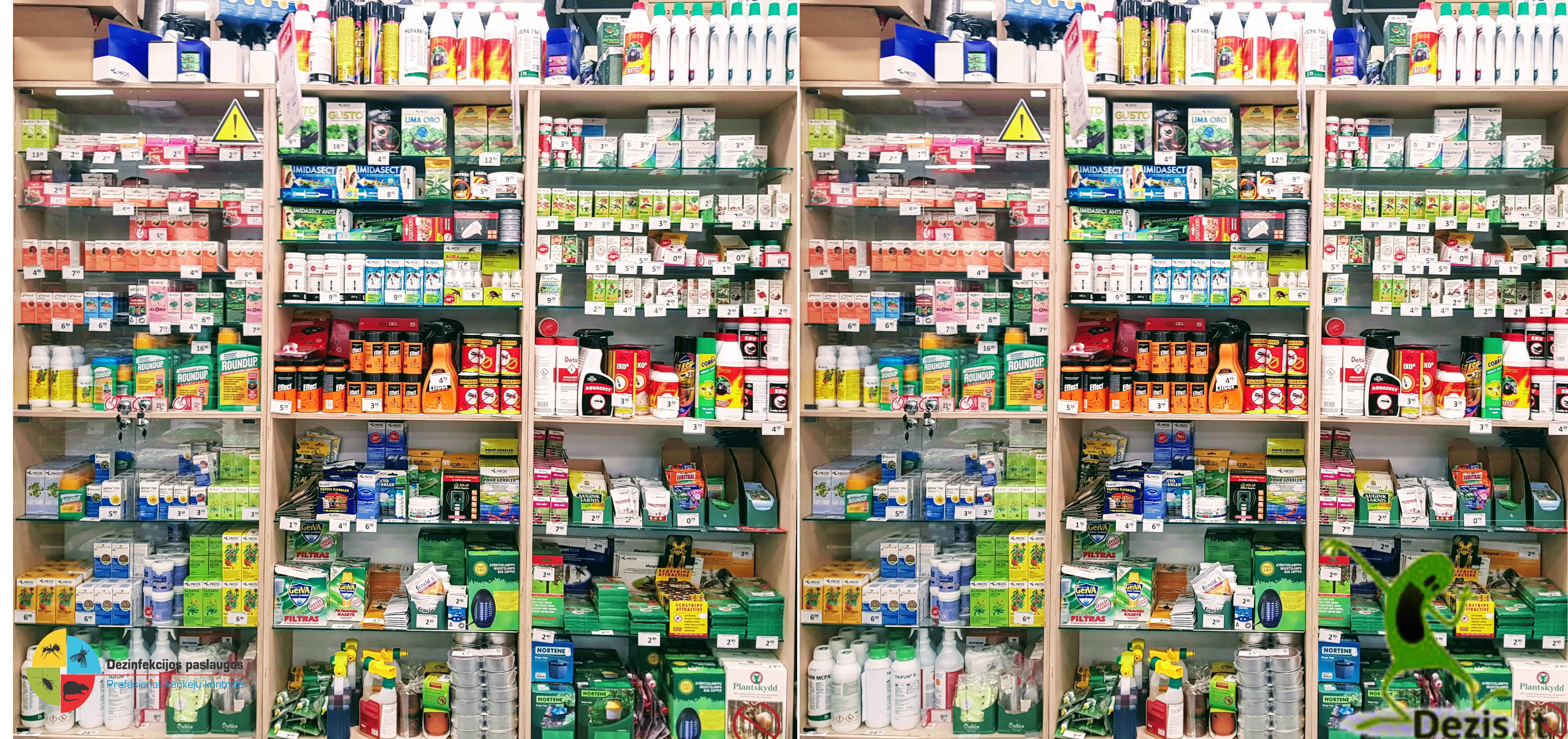 Dezis assortment and professional pest-control products