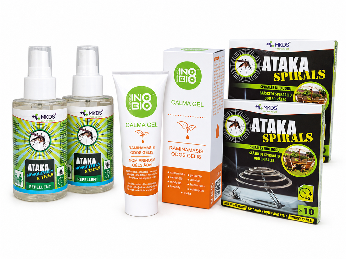 Mosquito control kit for a terrace